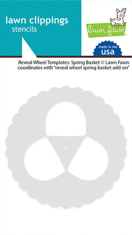 Reveal Wheel Spring Basket Template - Stencil