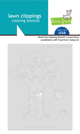 Heart Tree - Coloring Stencils