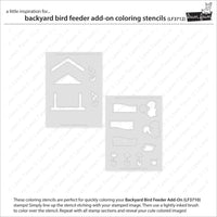 Backyard Bird Feeder Add-On - Coloring Stencils