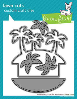 Platform Pop-Up Palm Tree Inserts - Lawn Cuts Custom Craft Die