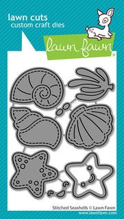Stitched Seashells - Lawn Cuts Custom Craft Die