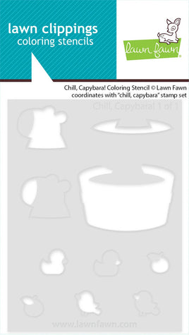 Chill, Capybara! - Coloring Stencils