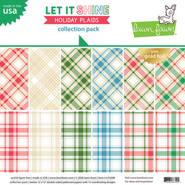 Let It Shine Holiday Plaids - 12X12 Collection Pack