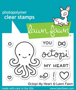 Octopi My Heart - Lawn Fawn Clear Stamps
