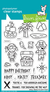 Ahoy, Matey - Lawn Fawn Clear Stamp