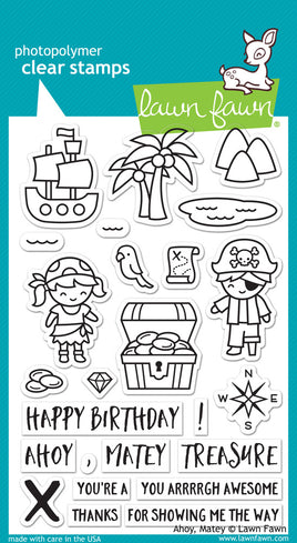 Ahoy, Matey - Lawn Fawn Clear Stamp