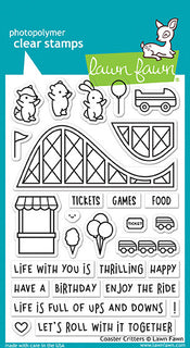 Coaster Critters - Lawn Fawn Clear Stamp