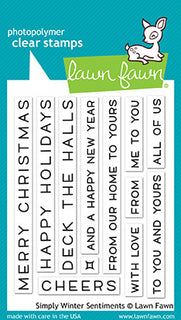 Simply Winter Sentiments - Stamp