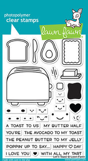Let's Toast - Lawn Fawn Stamp