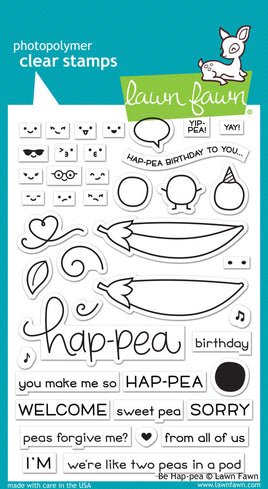 Be Hap-pea - Clear Stamp