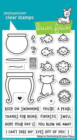 Keep on Swimming - Lawn Fawn Clear Stamps