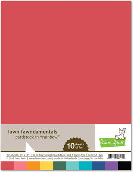 Rainbow - 8.5X11 Cardstock Pack
