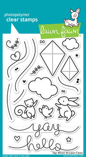 Yay, Kites - Lawn Fawn Clear Stamps 4