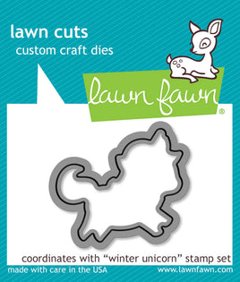 Winter Unicorn - Lawn Fawn Die