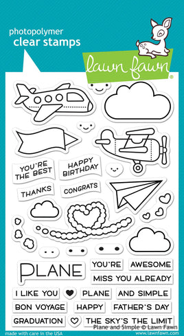 Plane and Simple - Clear Stamp