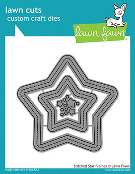 Stitched Star Frames - Lawn Cuts Custom Craft Die