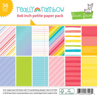Really Rainbow - Lawn Fawn Double-Sided Petite Paper Pack 6