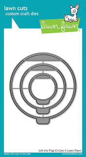 Lift the Flap Circles- Lawn Fawn Craft Die