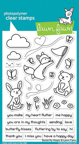 Butterfly Kisses - Lawn Fawn Clear Stamps