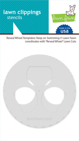 Reveal Wheel Templates: Keep on Swimming - Stencil