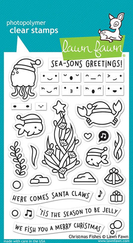 Christmas Fishes - Lawn Fawn Clear Stamps