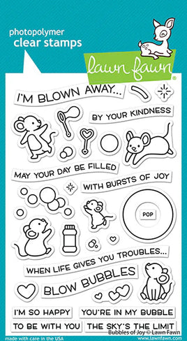 Bubbles Of Joy - Lawn Fawn Clear Stamp