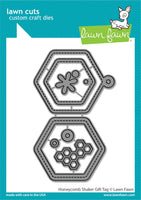 Honeycomb Shaker Gift Tag - Lawn Cuts Custom Craft Die