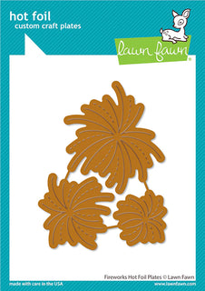 Fireworks - Lawn Cuts Hot Foil Plates