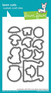 Little Snow Globe: Dog - Lawn Fawn Die Cut