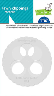 Little Snow Globe Reveal Wheel - Dog - Lawn Fawn Stencil