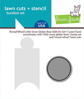 Little Snow Globe Reveal Wheel: Bear Add-On - Lawn Fawn Die Cut
