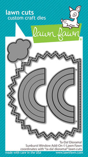 Ta-Da! Diorama Sunburst Window Add-On - Lawn Fawn Die