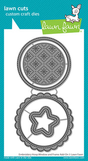 Embroidery Hoop Window & Frame Add-On - Lawn Fawn Die