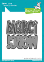 Giant Outlined Merci - Lawn Fawn Die