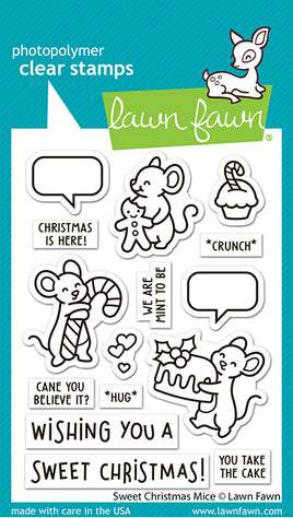 Sweet Christmas Mice - Lawn Fawn Stamps