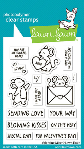 Valentine Mice - Clear Stamp