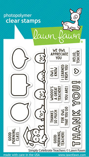 Simply Celebrate Teachers - Lawn Fawn Stamps