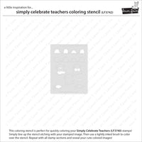 Simply Celebrate Teachers - Lawn Clippings Coloring Stencils