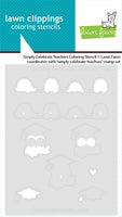 Simply Celebrate Teachers - Lawn Clippings Coloring Stencils