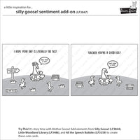 Silly Goose! Sentiment Add-On - Clear Stamp