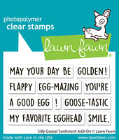 Silly Goose! Sentiment Add-On - Clear Stamp