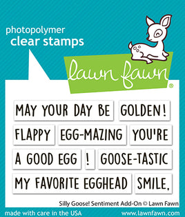 Silly Goose! Sentiment Add-On - Clear Stamp