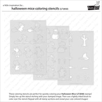 Halloween Mice - Coloring Stencils