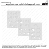 Spring Basket Add-On: Fall - Coloring Stencils