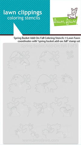 Spring Basket Add-On: Fall - Coloring Stencils