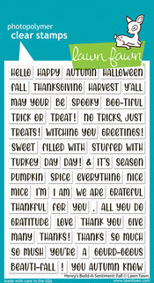Henry's Build-A-Sentiment: Fall - Clear Stamp