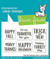 Tiny Tag Sayings: Fall - Clear Stamp