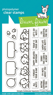 Simply Celebrate Squirrels - Clear Stamp