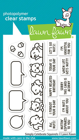 Simply Celebrate Squirrels - Clear Stamp