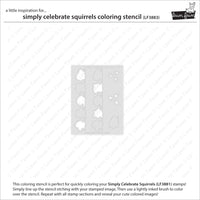 Simply Celebrate Squirrels - Stencil